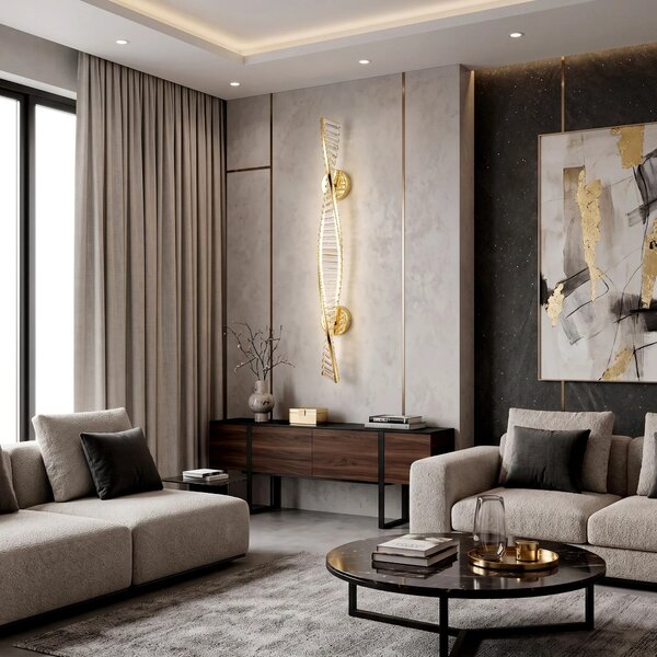 STENSKA LED SVETILKA APP1952-W 100cm GOLD