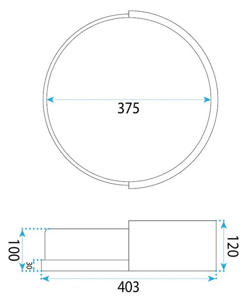Plafond APP1931-C 40cm WOOD