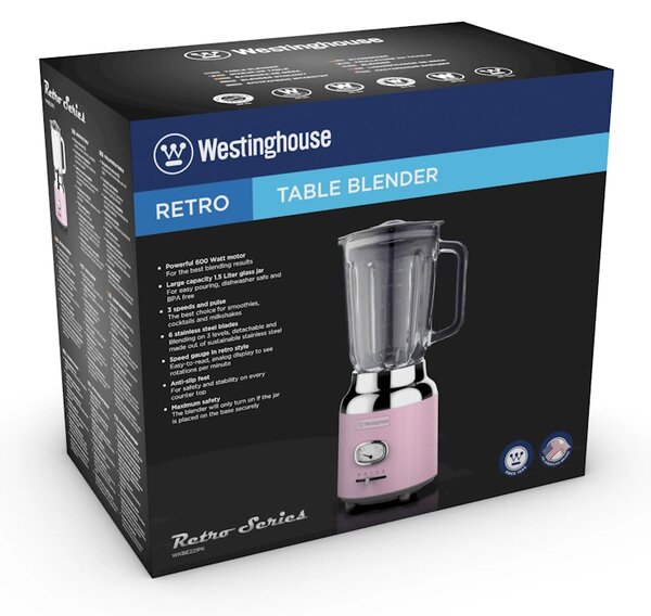 Westinghouse Retro Pink namizni blender