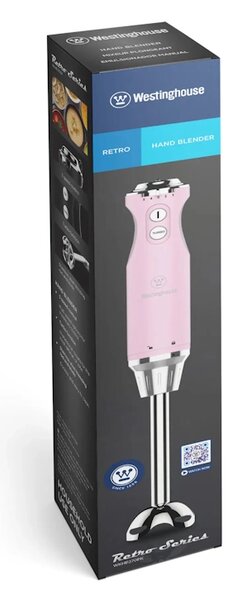 Westinghouse Retro Pink palični blender