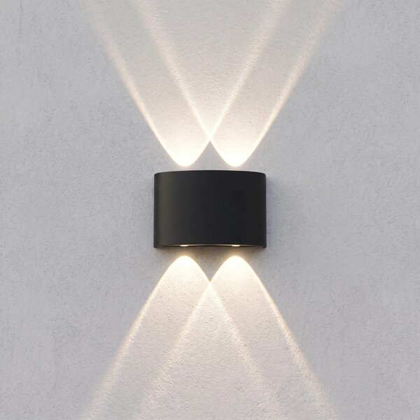 Fasadna stenska svetilka LED JNH039-4G Black