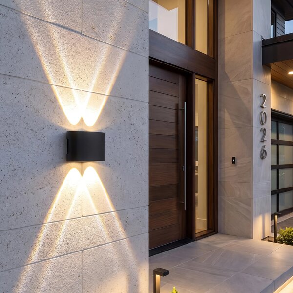 Fasadna stenska svetilka LED JNH039-4G Black
