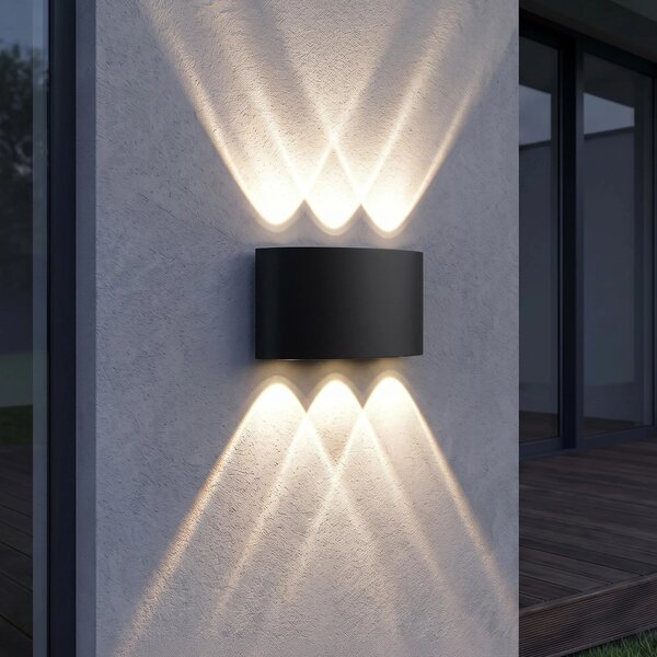 Fasadna stenska svetilka LED JNH040-6G Black
