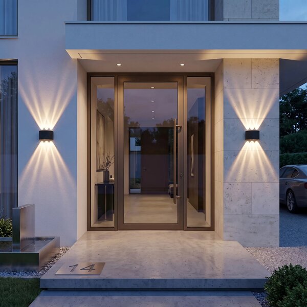 Fasadna stenska svetilka LED JNH040-6G Black