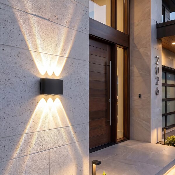 Fasadna stenska svetilka LED JNH040-6G Black