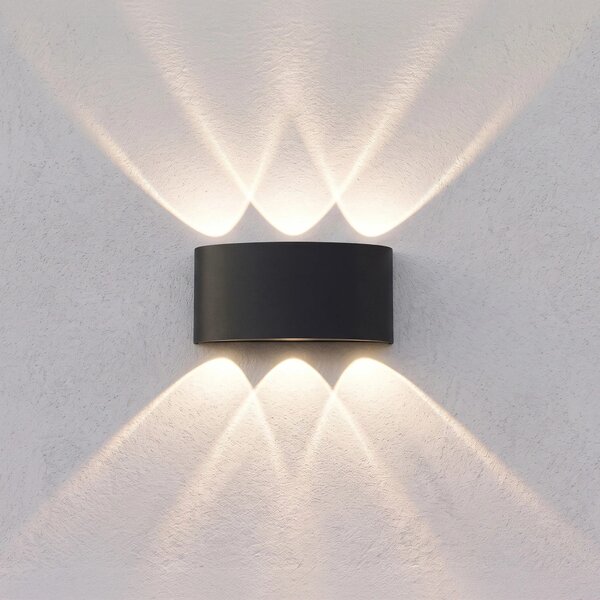 Fasadna stenska svetilka LED JNH040-6G Black