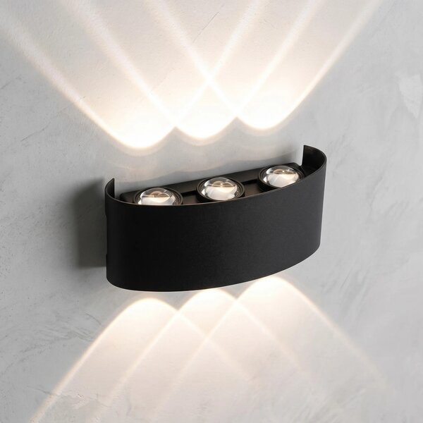 Fasadna stenska svetilka LED JNH040-6G Black