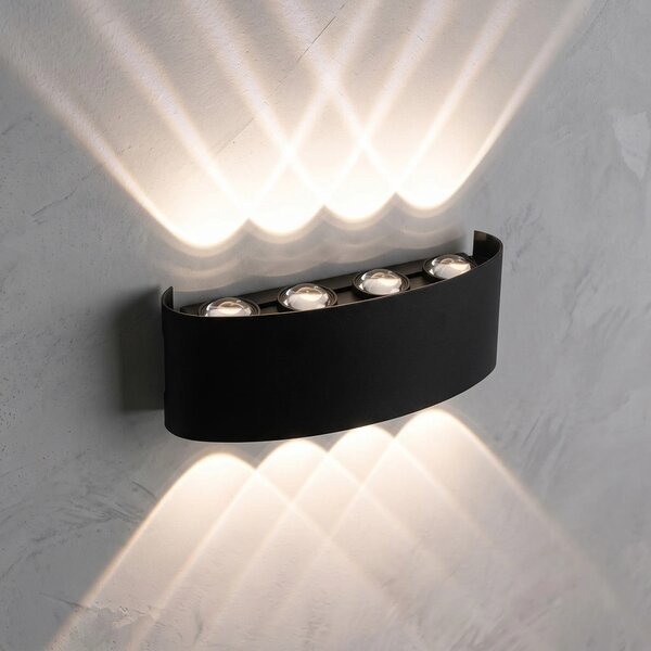 Fasadna stenska svetilka LED JNH041-8G Black