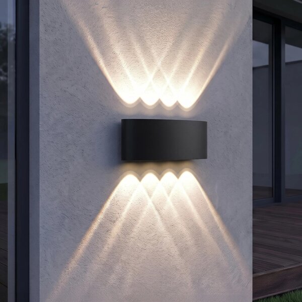 Fasadna stenska svetilka LED JNH041-8G Black