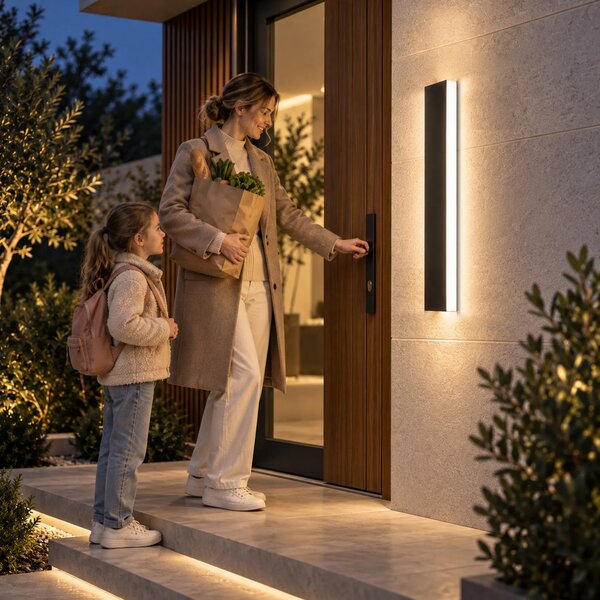 Fasadna LED stenska svetilka JNH035-G 60 črna