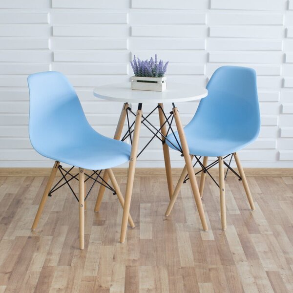 Set 2 stolice + stol - Oslo baby blue