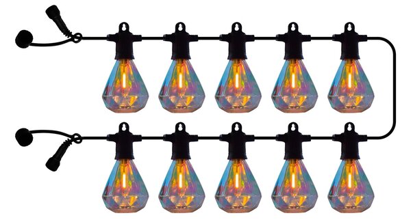 Sirius LED-veriga Marcus, prosojna, komplet za podaljšanje. 10-žarilna, Prozorna, Plastika