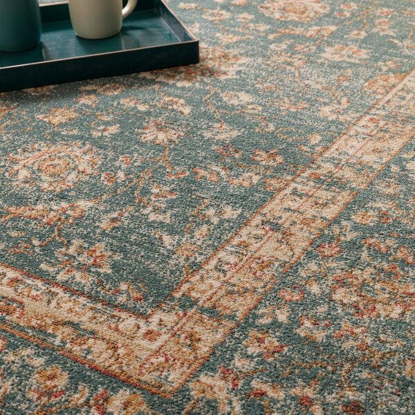 Modrozelena preproga 160x220 cm Raja – Asiatic Carpets