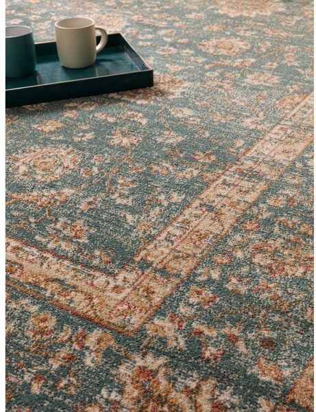 Modrozelena preproga 160x220 cm Raja – Asiatic Carpets