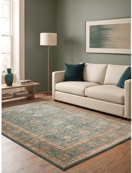 Modrozelena preproga 160x220 cm Raja – Asiatic Carpets