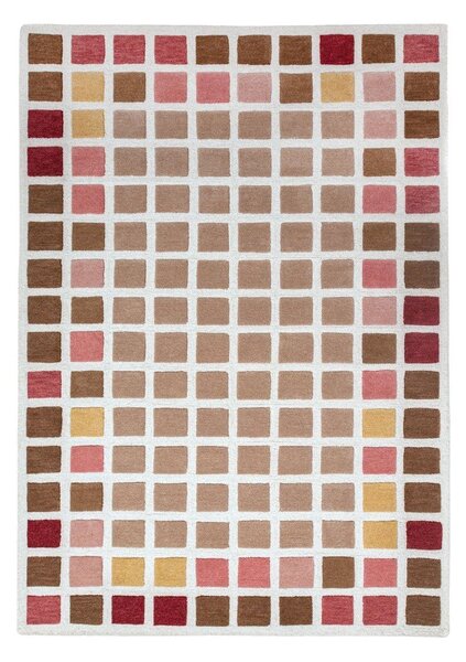Rožnata ročno tkana volnena preproga 140x200 cm Renga Wool – Flair Rugs