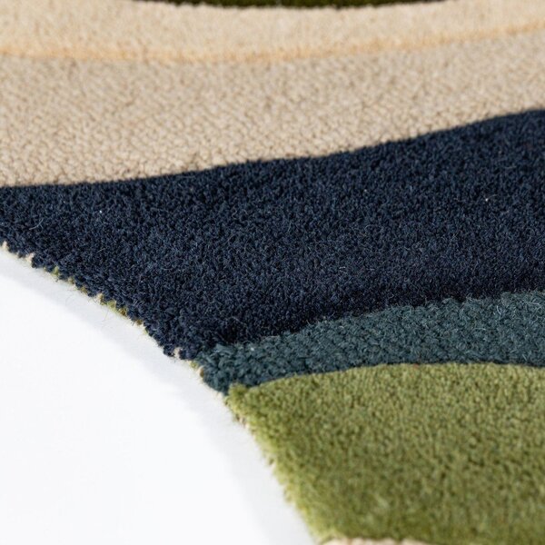 Zelena ročno tkana volnena preproga 140x200 cm Envy Wool – Flair Rugs