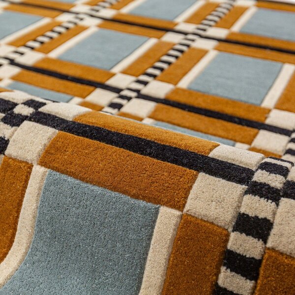 Ročno tkana volnena preproga 140x200 cm Quadro Wool – Flair Rugs
