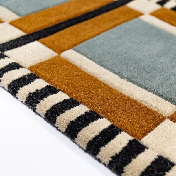 Ročno tkana volnena preproga 140x200 cm Quadro Wool – Flair Rugs
