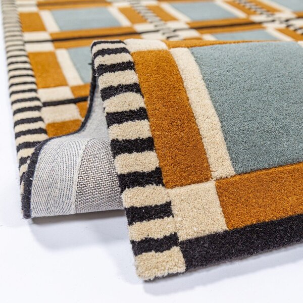 Ročno tkana volnena preproga 140x200 cm Quadro Wool – Flair Rugs