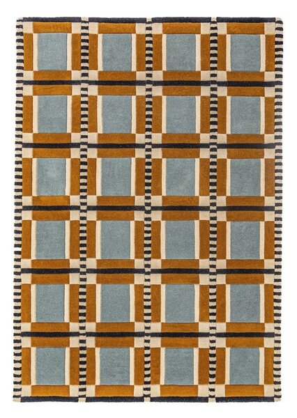 Ročno tkana volnena preproga 140x200 cm Quadro Wool – Flair Rugs