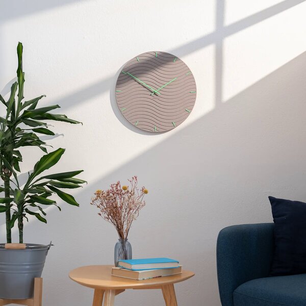 Stenska ura Luxhora Rivella Light Grey 11 barv kazalcev
