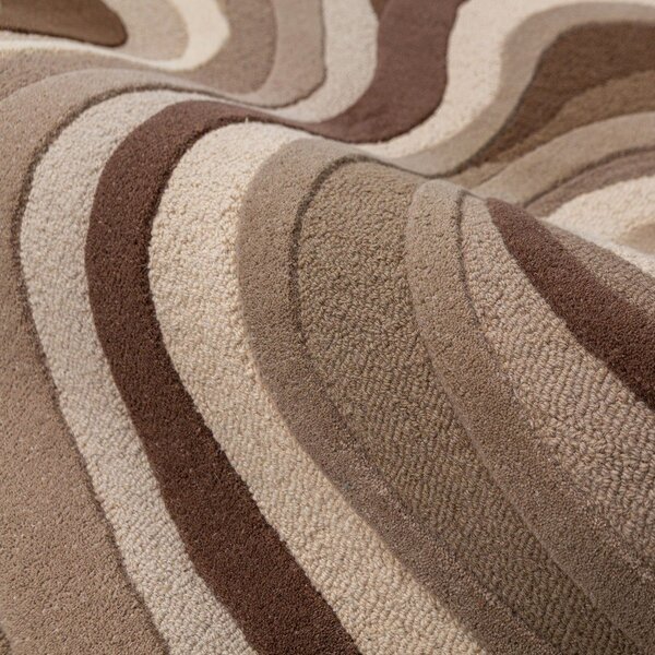 Rjava/bež ročno tkana volnena preproga 160x230 cm Envy Wool – Flair Rugs