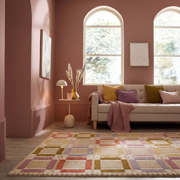 Ročno tkana volnena preproga v naravni barvi 160x230 cm Quadro Wool – Flair Rugs