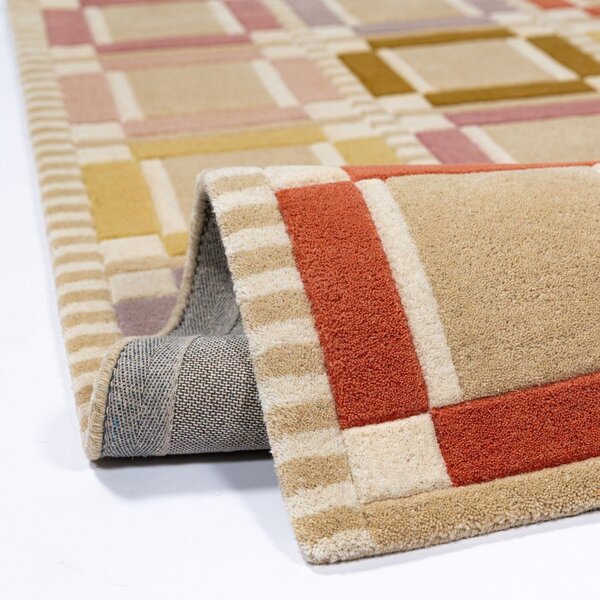 Ročno tkana volnena preproga v naravni barvi 160x230 cm Quadro Wool – Flair Rugs