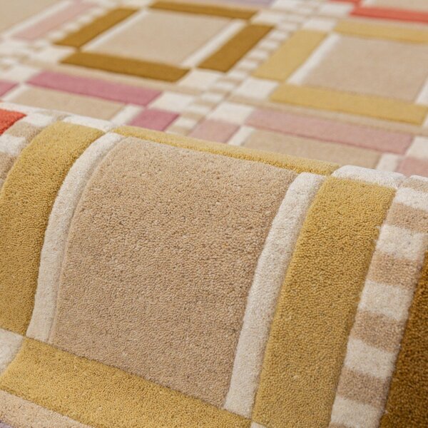 Ročno tkana volnena preproga v naravni barvi 160x230 cm Quadro Wool – Flair Rugs