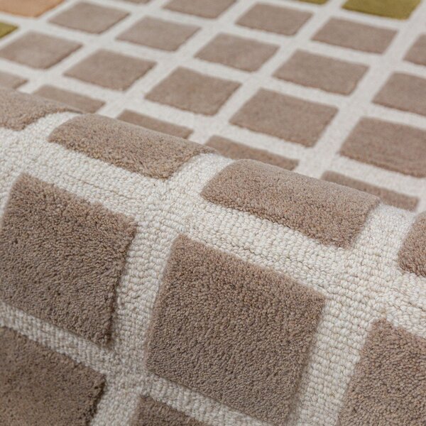 Zelena ročno tkana volnena preproga 140x200 cm Renga Wool – Flair Rugs