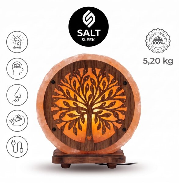 Solna svetilka Okroglo drevo 5,2 kg