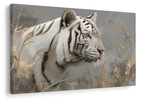Slika beli tiger v travi
