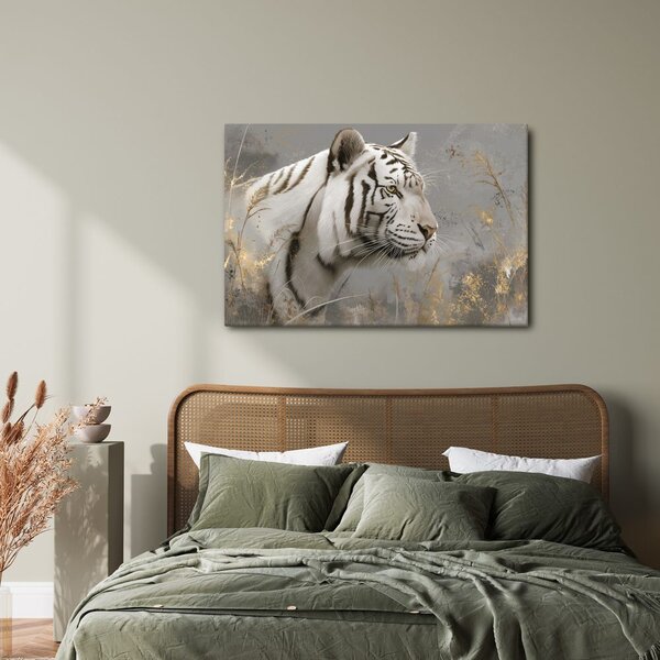 Slika beli tiger v travi