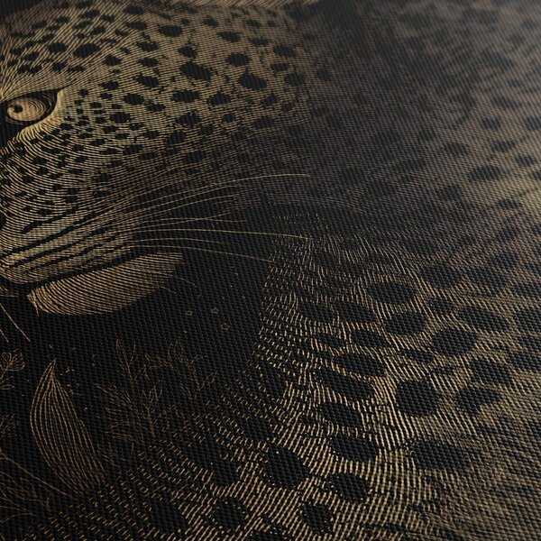 Slika skrivnosten pogled leoparda