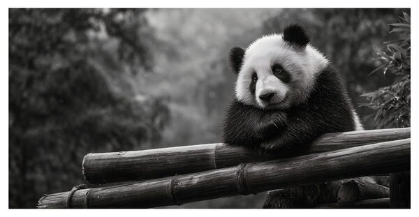 Slika mirna panda v naravi