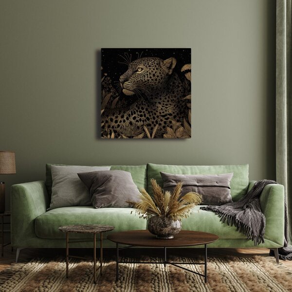Slika skrivnosten pogled leoparda