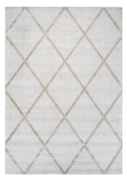 TKANA PREPROGA Luxury 210 Elfenbein / Taupe 80/150 cm tkano krem barve, rjavosiva