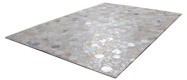 RAVNO TKANA PREPROGA Spark 210 Grau / Silber 80/150 cm siva, srebrne barve
