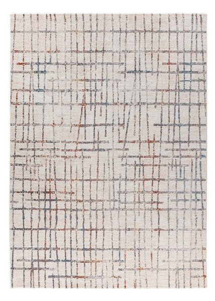 RAVNO TKANA PREPROGA Jaka 225 Creme / Multi 80/150 cm tkano krem barve, večbarvno