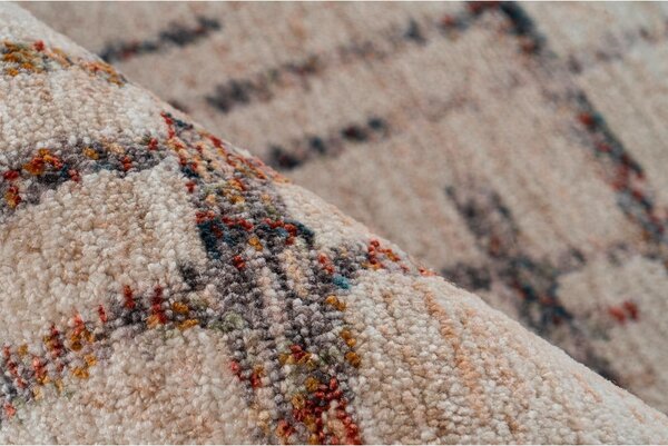 RAVNO TKANA PREPROGA Jaka 225 Creme / Multi 80/150 cm tkano krem barve, večbarvno