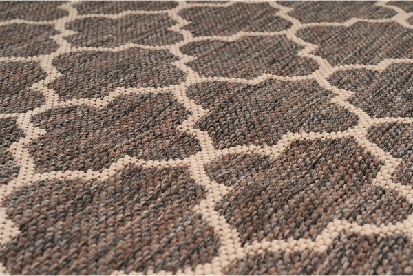 RAVNO TKANA PREPROGA Splash 300 Braun / Creme 160/230 cm tkano rjava, krem barve