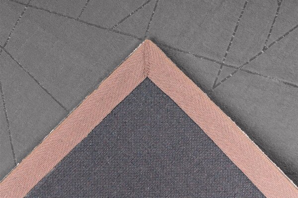 RAVNO TKANA PREPROGA Bijou 125 Taupe / Silber 80/150 cm srebrne barve, rjavosiva