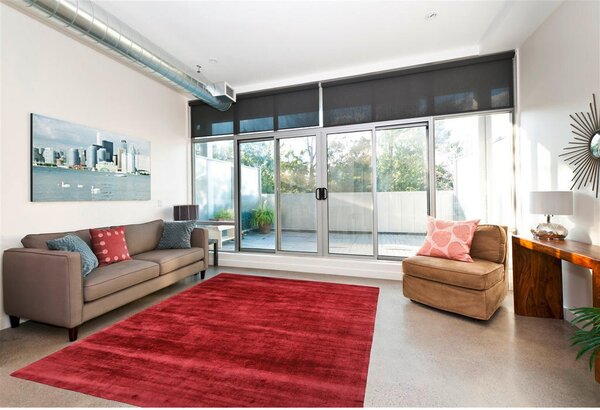 PREPROGA Luxury 110 Rot / Violett 80/150 cm tkano rdeča, vijolična