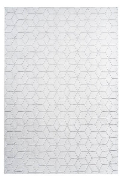 PREPROGA Vivica 125 Weiß / Graublau 80/150 cm taftano siva, bela