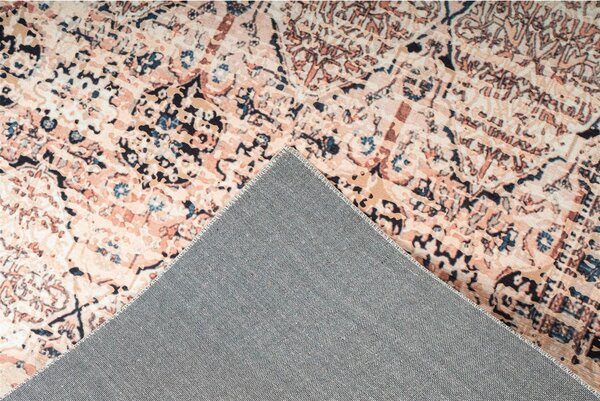 RAVNO TKANA PREPROGA Galaxy 1400 Beige / Blau 120/180 cm tkano modra, bež