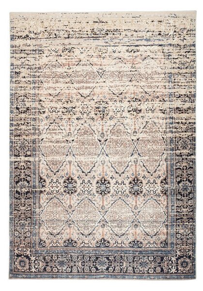 RAVNO TKANA PREPROGA Galaxy 1400 Beige / Blau 120/180 cm tkano modra, bež