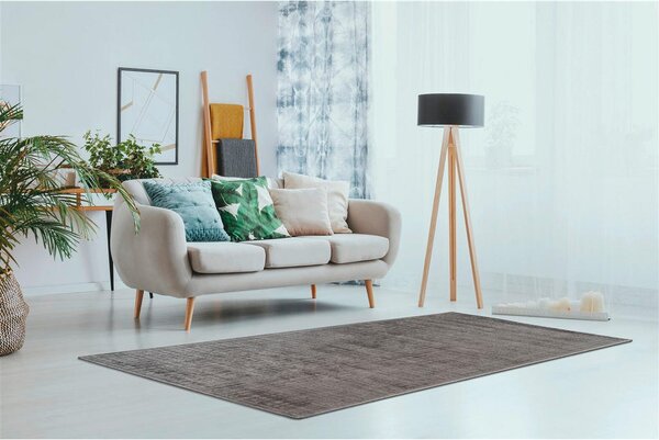 RAVNO TKANA PREPROGA Karma 120/170 cm taftano antracit