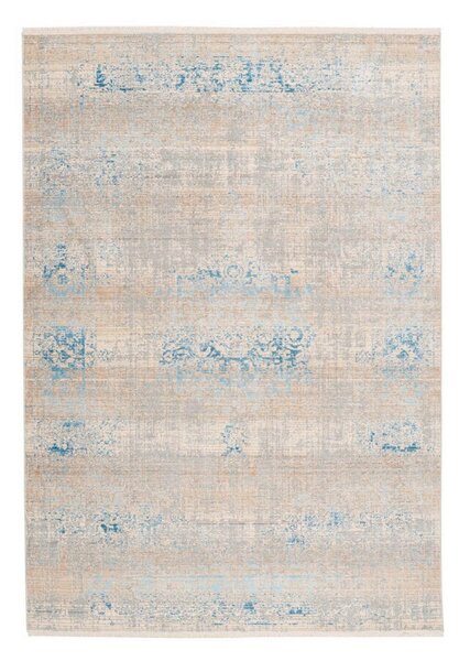 RAVNO TKANA PREPROGA Baroque 120/170 cm taftano siva, turkizna