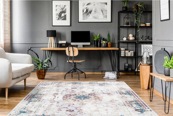 RAVNO TKANA PREPROGA Galaxy 200 Multi / Braun 80/150 cm tkano rjava, večbarvno